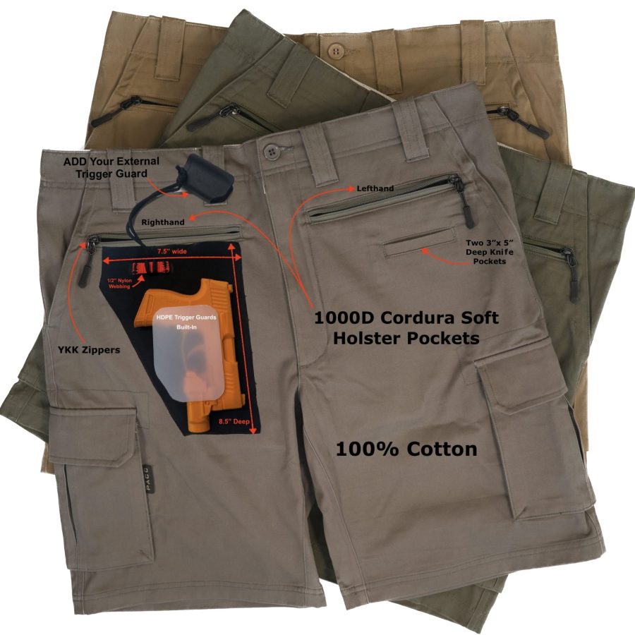 Pistol Pants Concealed Carry Cargo Shorts image 1