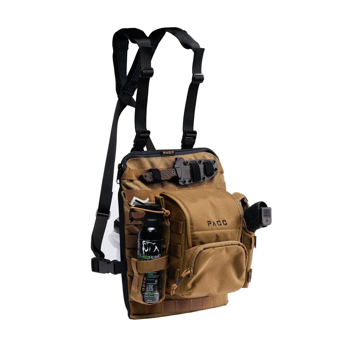 The Carrier-Minimalists-Lightweight Armor Carrier - Hunter’s bundle—single Carrier, binocular case, bear spray holder, and adjustable holster included image