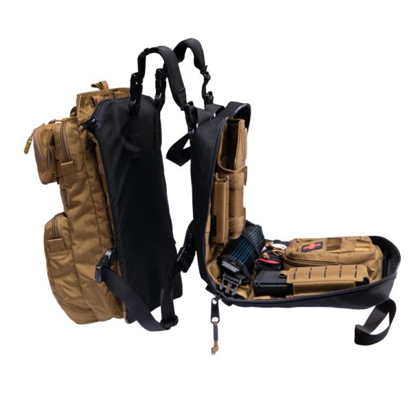 Tethered to PACC Armor Carrier is a lightweight tactical carrier harnessed to your EDC/CCW Mini PACC, bulletproof front and back
