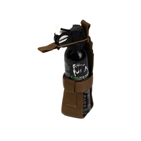 Can with Bear spray holder for PACC Armor-lightweight-tactical-hunting carrier.
