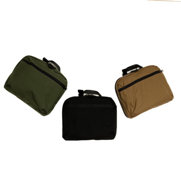 Front view, All, Mini PACC tactical bulletproof EDC body armor carrier with concealed carry gun holster premium alternative to CCW fanny pack.