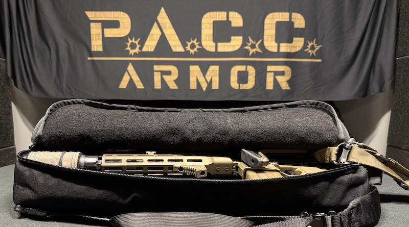 PACC Armor SBR case with 10x22 3A soft body armor for tactical EDC and CCW. A bulletproof gun case for a short barrel rifle, why do you need body armor