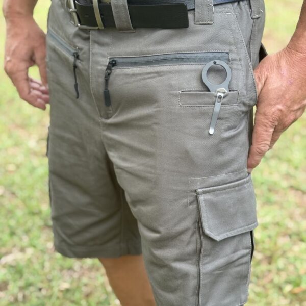 Knife pocket, Pistol Pants cargo shorts, Most comfortable tactical EDC/CCW gun holster built-in, in big and tall sizes