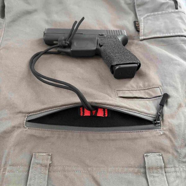 PACC Armor Trigger Guard, Pistol Pants cargo shorts, Most comfortable tactical EDC/CCW gun holster built-in, in big and tall sizes